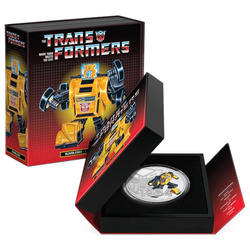 Niue: Transformers - Bumblebee coloured 1 oz Silber 2022 Proof
