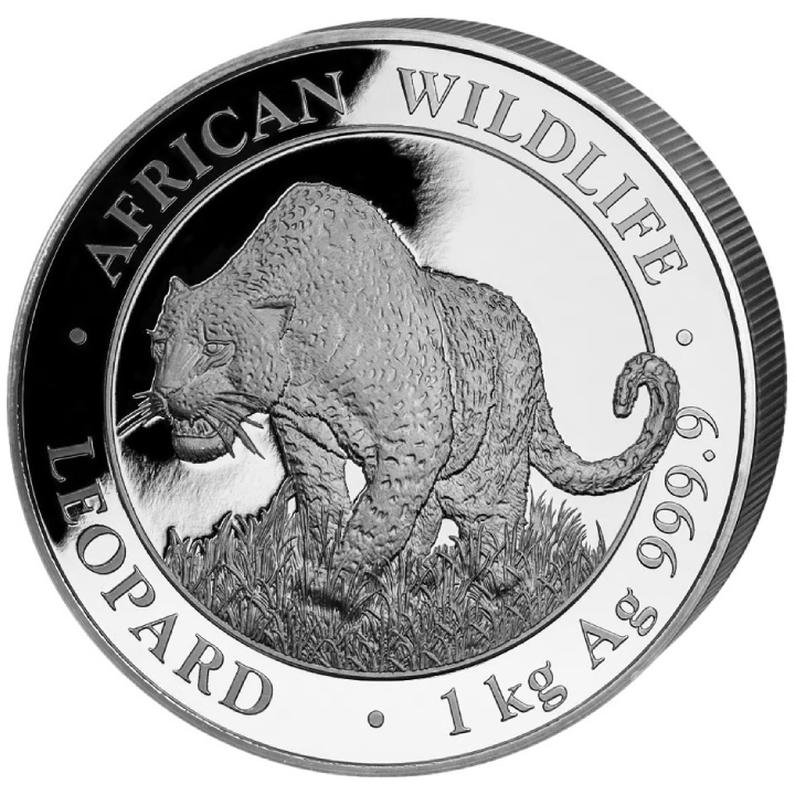 Fauna Africana: Leopardo 1000 gramos Plata 2023
