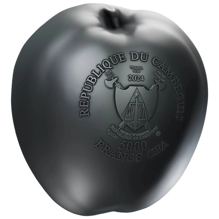 Camerun: Giardino dell'Eden 5000 franchi CFA Argento 2024 Moneta ad alto rilievo anticato