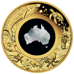 Great Southern Land 2 onces d'or 2024 Proof (pièce avec nacre)