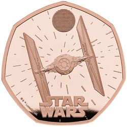 Star Wars: TIE Fighter 50p arany 2024 Proof