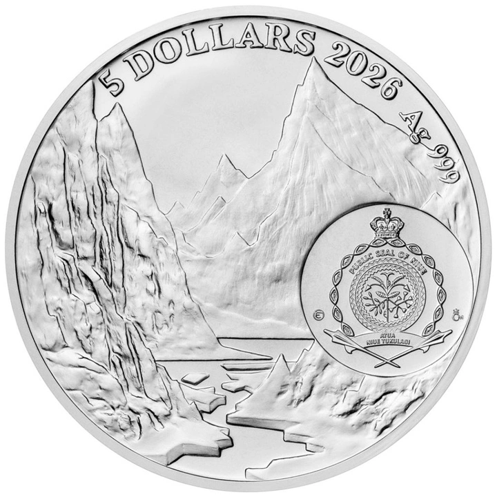 Moneda de plata Ice Age - Tigre dientes de sable coloreada 42 g de plata 2026 Proof