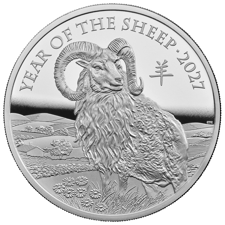 Silver Coin The Royal Mint: Lunar - Year of the Sheep 1 oz Silver 2027 Proof