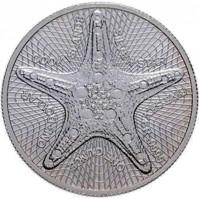 Islas Cook: Starfish 1 onza Plata 2019