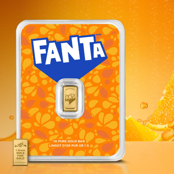 Lingote de oro Fanta 1 g de oro 2026