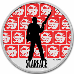 Chad: Scarface - 40th Anniversary coloured 1 oz Silber 2023 Proof