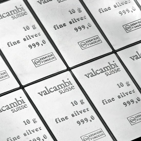 10 x 10 g Sztabka Srebra CombiBar Valcambi