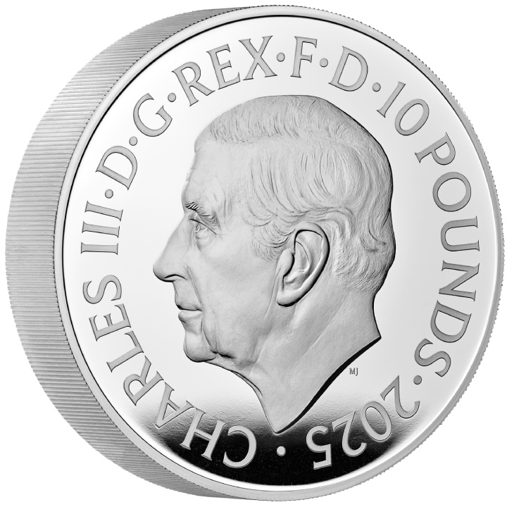 A királyi Tudor-állatok: Richmondi agár 10 uncia ezüst 2025 Proof