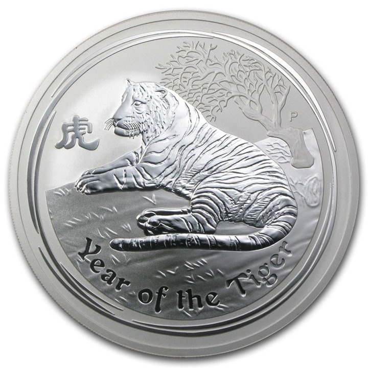 Lunar II: Jahr des Tigers 10 oz Silber 2010