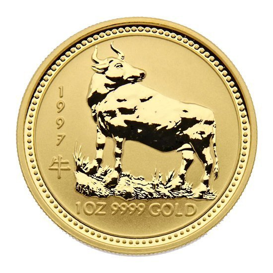 Lunar I : Année du Buffle 1 once d'or 1997