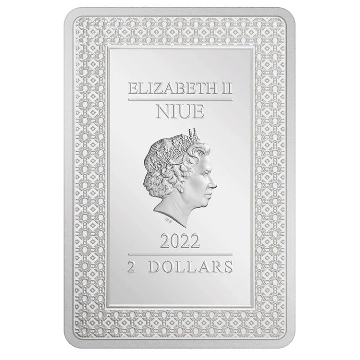 Niue: Tarot Cards – The Hermit coloured 1 oz Silver 2022 Proof