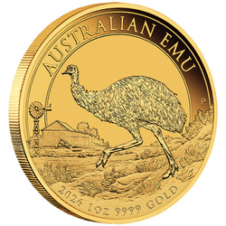 Arany érme Ausztrál emu 1 uncia arany 2026 MS 70 NGC First Day of Issue