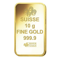 PAMP Suisse Fortuna 10 g aranyrúd Veriscan