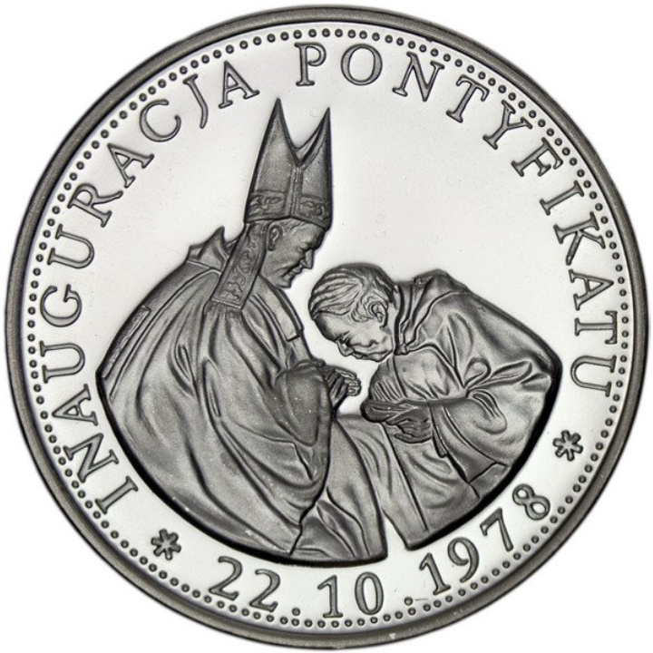 John Paul II - Inauguration of the Pontificate 22.10.1978 Silver Round Proof