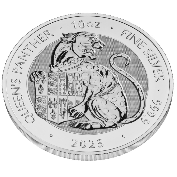 The Royal Tudor Beasts: The Queen's Panther 10 uncji Srebra 2025