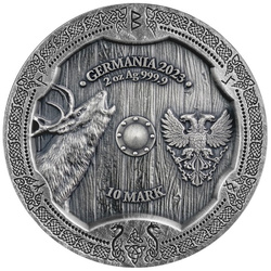 Valkyries Ostara colorată 2 oz argint 2023 Ultra High Relief