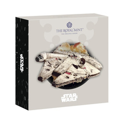Star Wars : Millennium Falcon 5 onces d'argent 2024 Proof