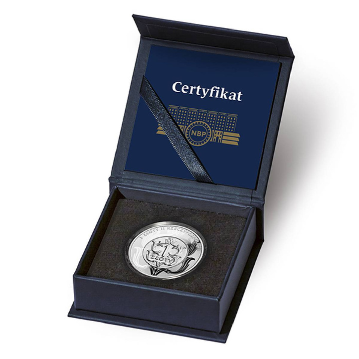 Srebrna Moneta Historia Monety Polskiej - 1 złoty II Rzeczypospolitej 20 zł Srebro 2026 Proof Folder/Etui