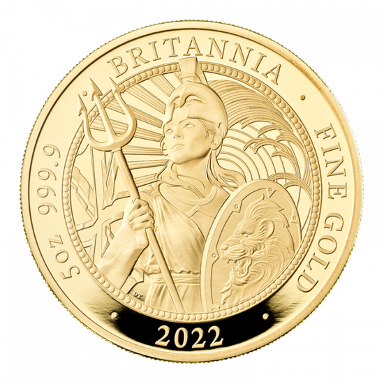 Britannia 5 uncji Złota 2022 Proof