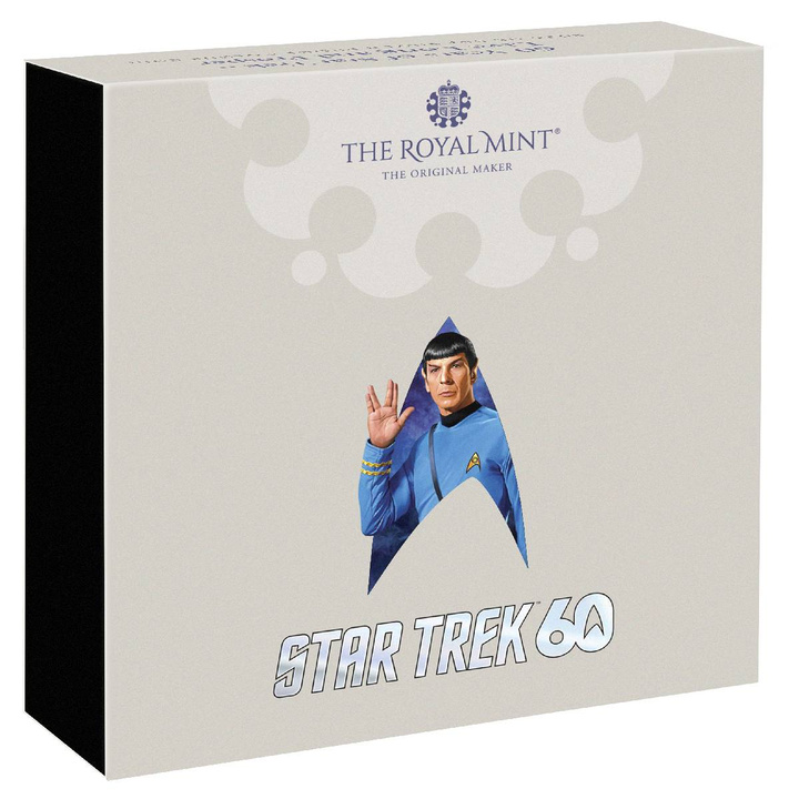 60 Years of Star Trek 50p színezett ezüst 2026 Proof