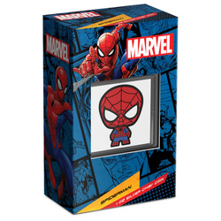 Niue: Marvel - Chibi “Spider-Man” colorato 1 oncia d'argento 2023 Proof