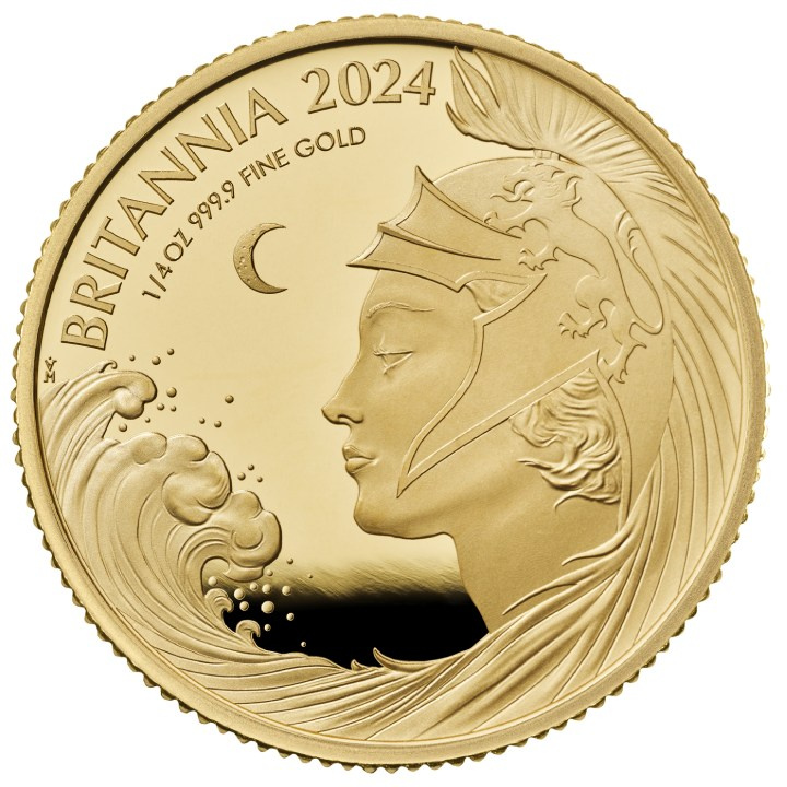 Set di 6 monete Premium Britannia Oro 2024 Proof