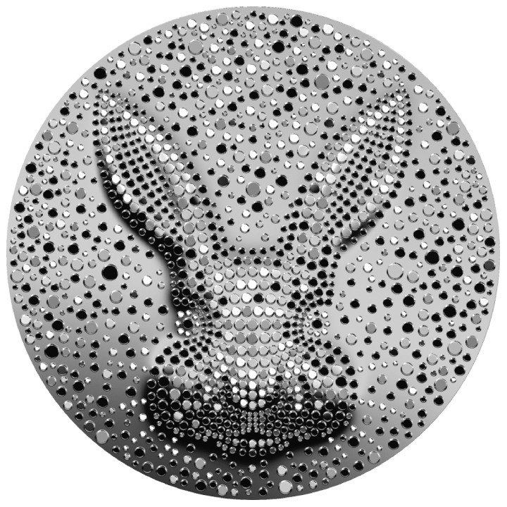 Niue: The Black Water Rabbit $1 Silber 2023 Prooflike