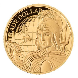 Santa Helena Dólar Moderno de Comercio Británico 1 oz Oro 2022 Proof