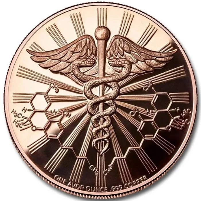 Cannabis Hippie Design 1 ounce of copper