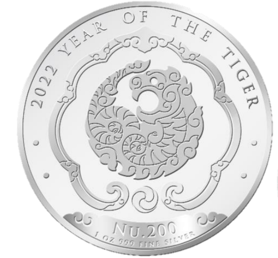 Bhutan: Lunar Year of the Tiger 1 oz Silver 2022