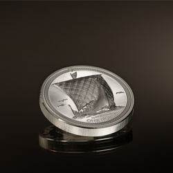 Île de Man : One Noble 2 onces d'argent 2023 Proof Piedfort Ultra haute relief