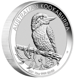 Kookaburra 10 onces d'argent 2021