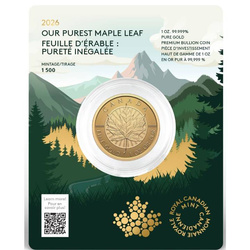 Canada: Our Purest Maple Leaf – 1oz Pure Gold Maple Leaf 2026