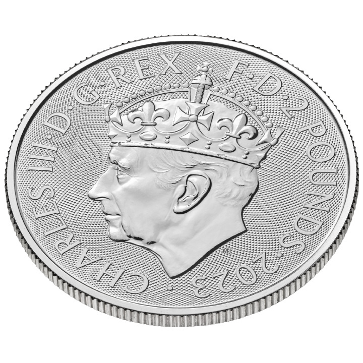 Coronación de Su Majestad el Rey Carlos III 1 oz Plata 2023 (Milkspot)