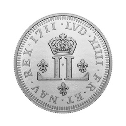 Kanada: Relics of New France – Louis XIV 30 Deniers 5 uncí stříbra 2022 Proof