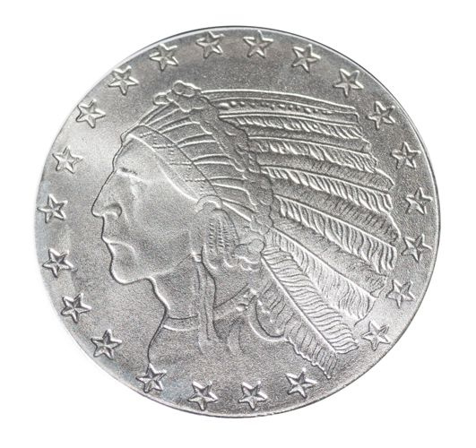 5$ Indian Design 1 oz Silber Round