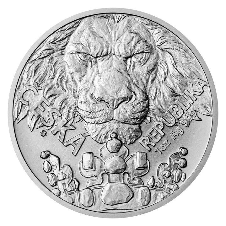 Lote de 2 monedas Niue: León Checo y Águila Eslovaca 2 x 1 oz Plata 2023