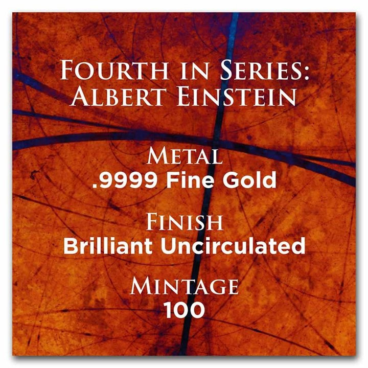 Niue: Icons of Inspiration: Albert Einstein 1 oz Gold 2022