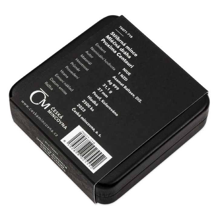 Niue: La Via Lattea - Proxima Centauri colorata $1 Argento 2023 Proof