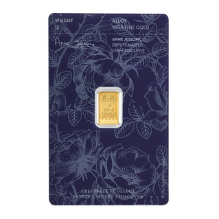 1 gram Gold Bar Britannia Best Wishes