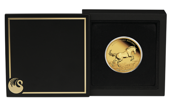 Wildpferde Australiens - Brumby 1 oz Gold 2022 Proof