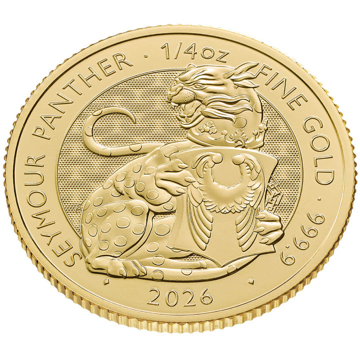 The Royal Tudor Beasts: Seymour Panther Gold Coin 1/4 oz 2026
