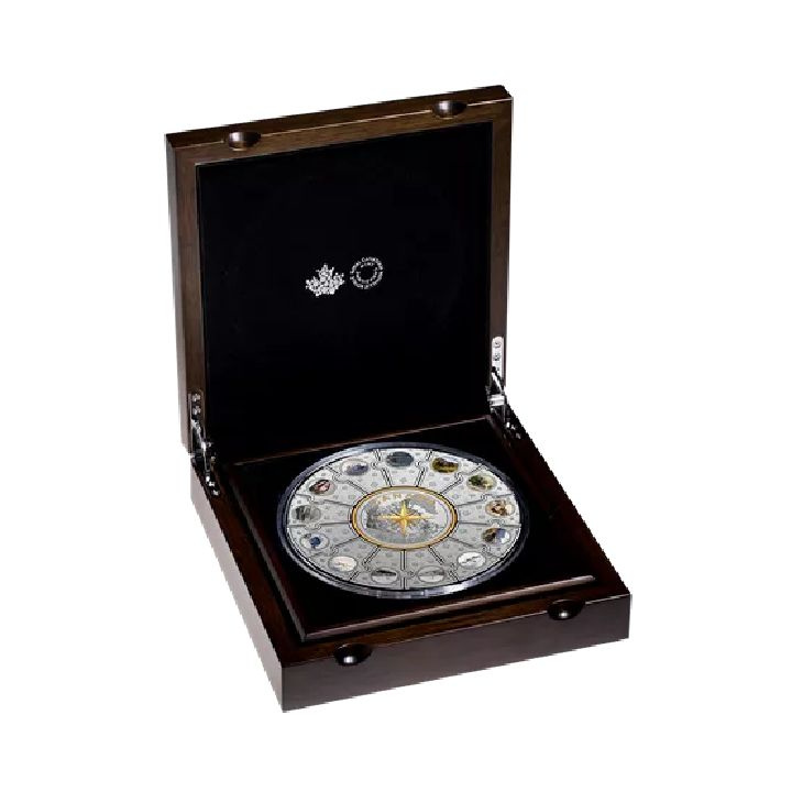 Set Canada: Canadian Passages colorato 14 monete d'argento puzzle 2022 Proof