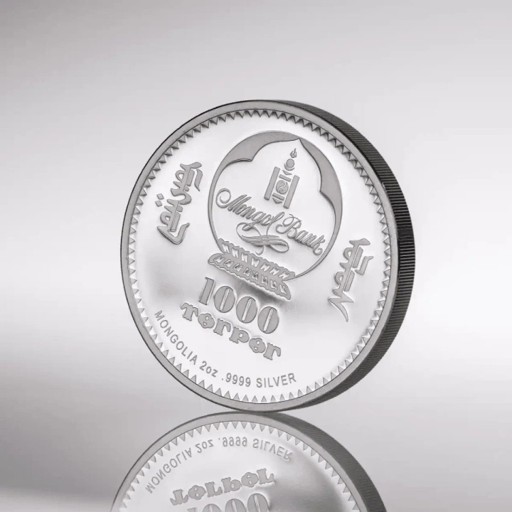 Mongolia: Peter Carl Fabergé – Peter the Great pozłacany 2 uncje Srebra 2026 Proof