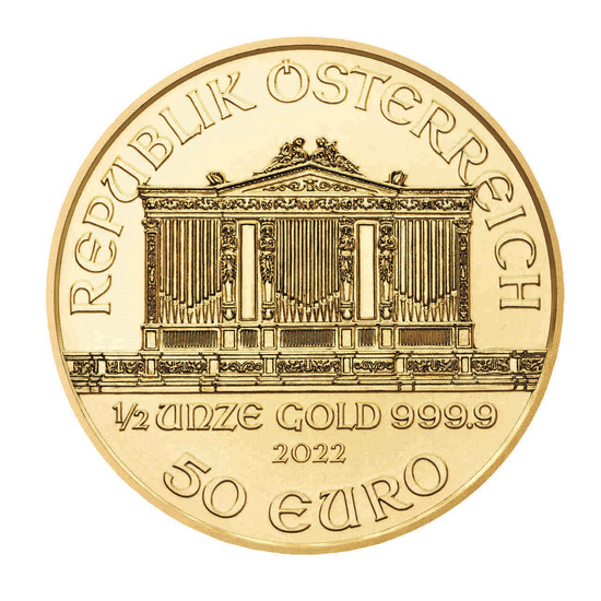 Wiener Philharmoniker 1/2 oz Gold 2022