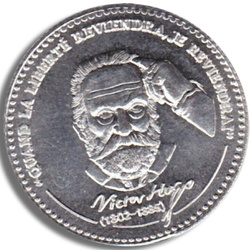 Victor Hugo 1/4 oz Plata Redonda