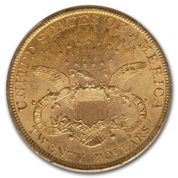 Liberty Double Eagle 20 Dollar 1900 Condition 2