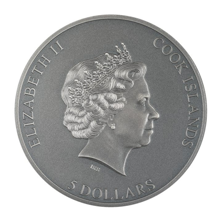 Cook-szigetek: Trapped – Escape 1 uncia ezüst 2023 High Relief Antiqued Coin