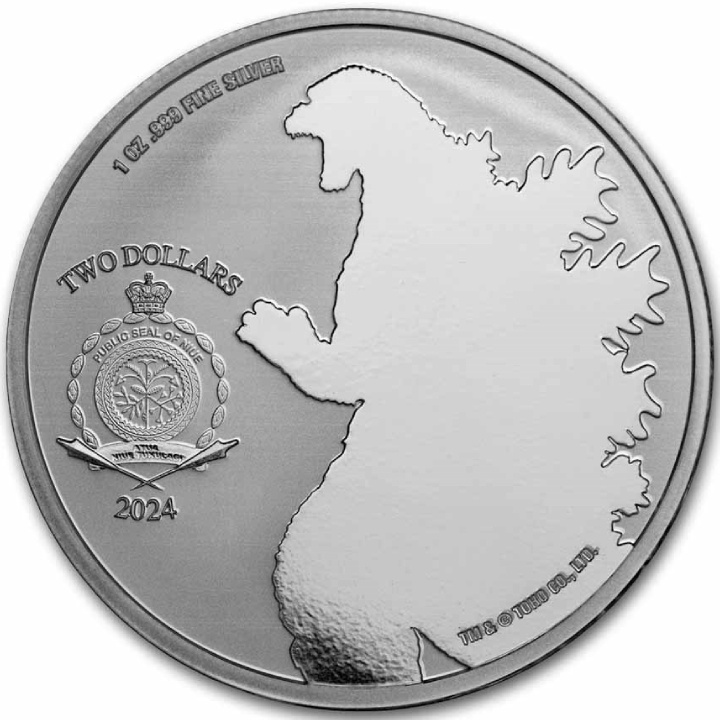Niue: Godzilla vs Monsters - Mechagodzilla 1 oz Silber 2024