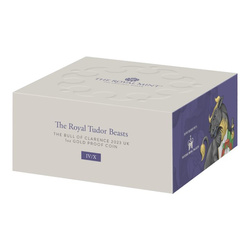 The Royal Tudor Beasts: The Bull of Clarence 1 oz Gold 2023 Proof